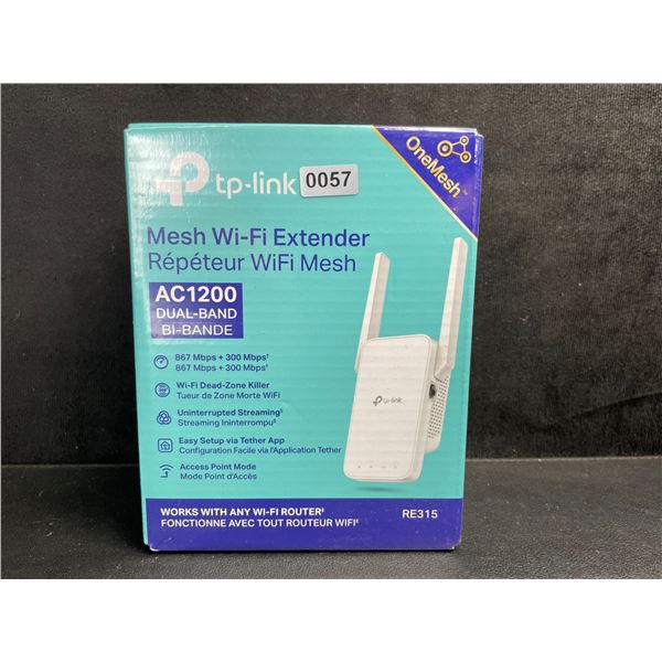 TP-Link AC1200 Mesh Wi-Fi Extender/WiFi Booster - Works with Any WiFi Router - New Sealed!
