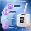 Image 3 : Ultrasonic Cleaner Machine for Jewelry, Retainers, Mouth Guards; 200ml, 4 Modes, Digital Timer - New