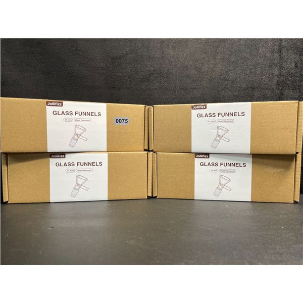 4 Boxes (12PCS Each) Replacement Glass Bowls for Bongs/Pipes etc. Heat-Resistant Glass Bowls; New