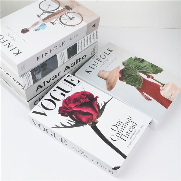 6PCS Decorative Faux Modern Fashion Books/Display Faux Books for Home Decor/Bookshelves - New