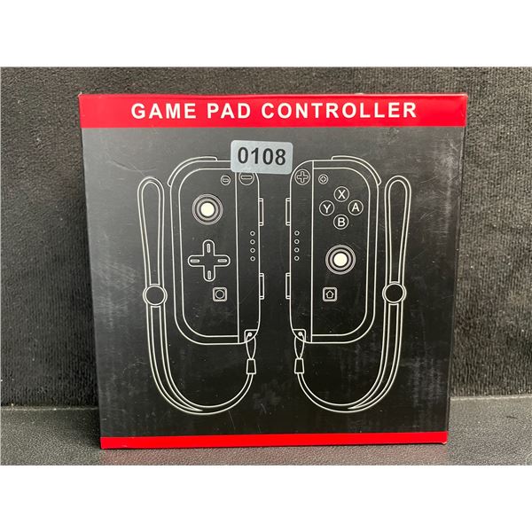 1 Pair of L + R JoyCon Controllers for Switch; Marble Black Design - New