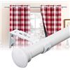 Image 1 : Adjustable Large White Curtain Rod for Windows - Extends from 25" to 38" - New in Box!