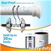 Image 2 : Adjustable Large White Curtain Rod for Windows - Extends from 25" to 38" - New in Box!