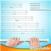 Image 4 : Adjustable Large White Curtain Rod for Windows - Extends from 25" to 38" - New in Box!