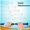 Image 3 : Adjustable Large Black Curtain Rod for Windows - Extends from 25" to 52" - New in Box!