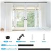 Image 8 : Adjustable Large Black Curtain Rod for Windows - Extends from 25" to 52" - New in Box!