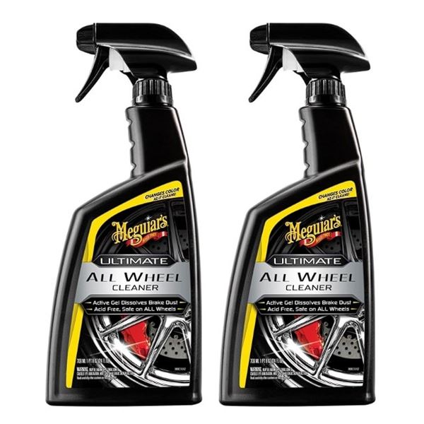 Lot of 2 Meguiar's Ultimate All Wheel Cleaner (709ml) Safe for All Wheels/Dissolves Brake Dust - New