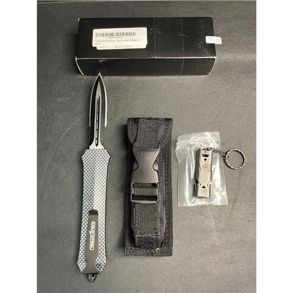 Cold Steel Tactical OTF Pop-Out Knife with Carbon Handle - New in Box