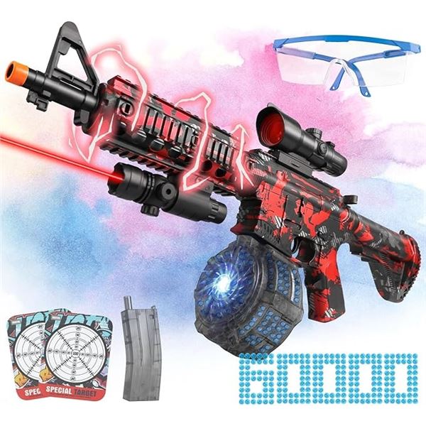 Yadkel Large 28" Automatic Electric Gel Ball Blaster Gun; 2-Modes - Rechargeable Design - New