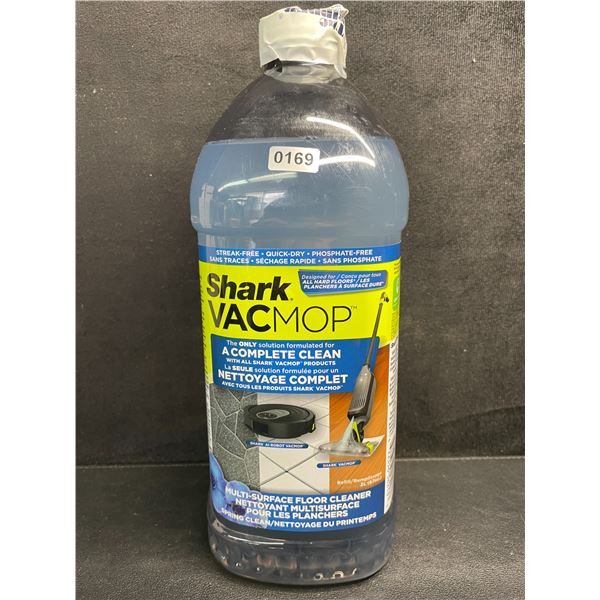 Shark VacMop Multi-Surface Floor Cleaner (2L Jug) Streak-Free/Quick-Dry - New