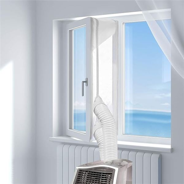 Lot of 3 Universal Cloth Window Seal Kits for Portable Air Conditioners (118inch) - Brand New