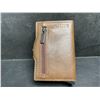 Image 2 : Afshab Men's Tan Leather Bi-Fold Wallet - New in Box