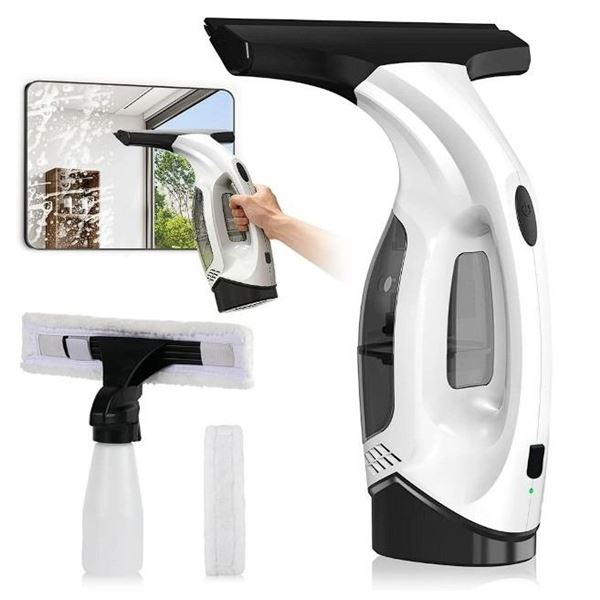 Cordless Electric Window Cleaner Tool Kit; 150ml Water Tank, 2000Pa Powerful Suction - New