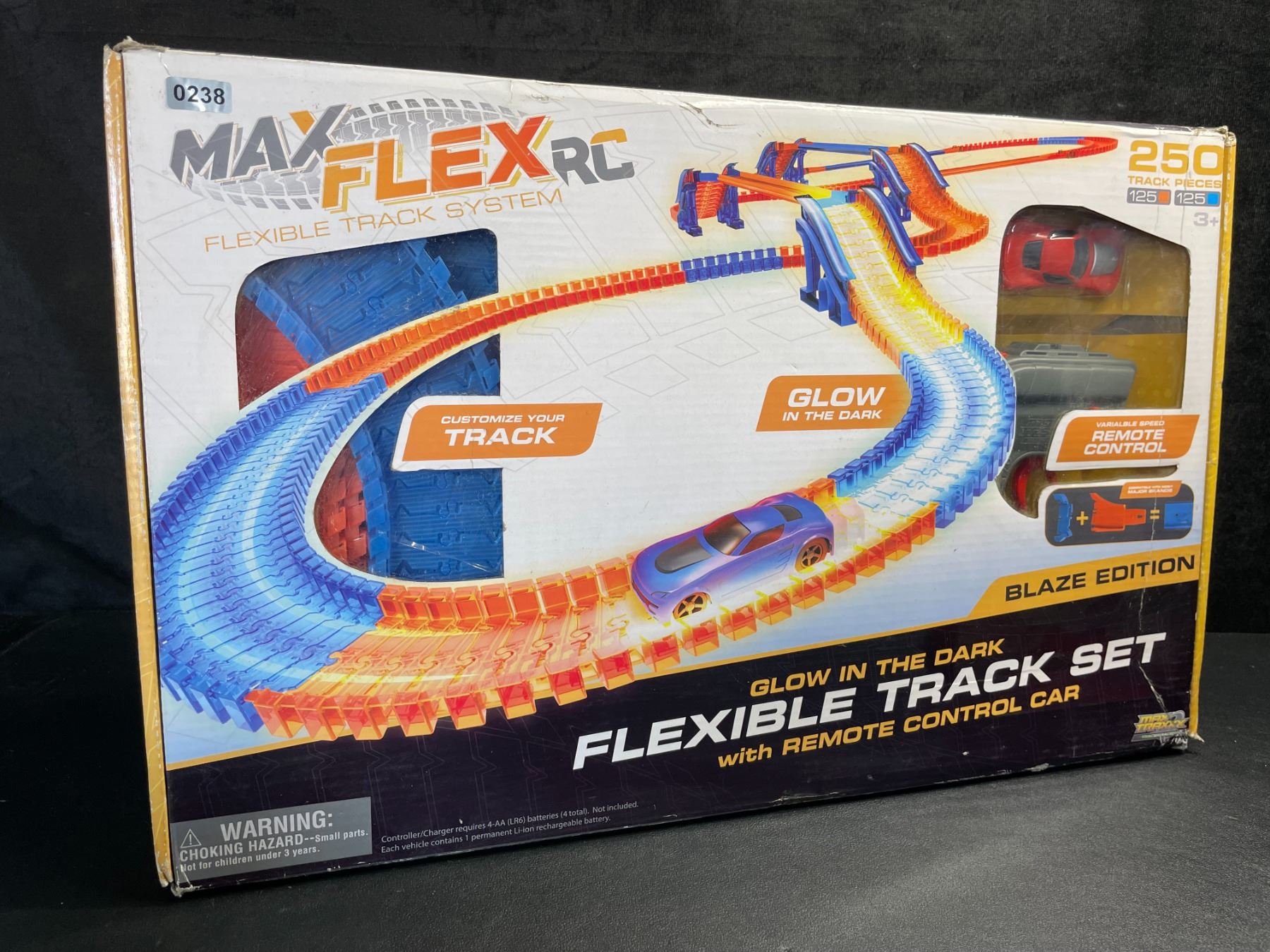 Max Flex RC 250PC Glow In The Dark Flexible Track System with Remote ...