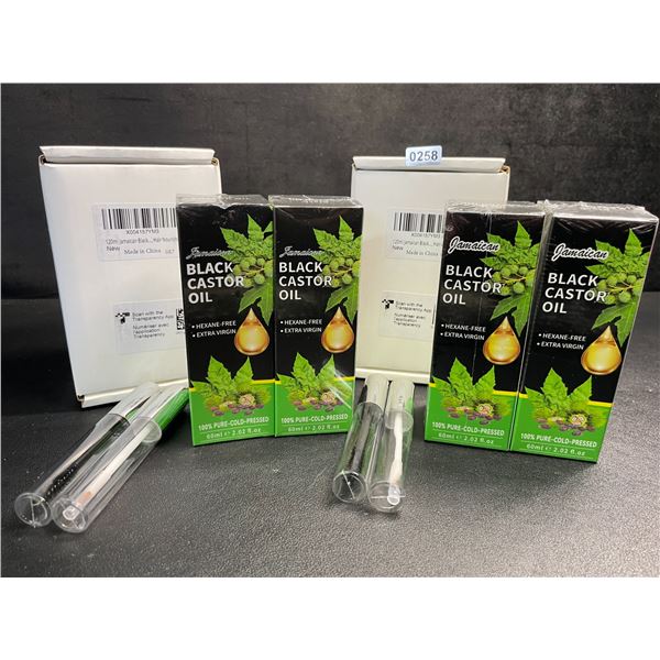 4 Boxes of Jamaican Black Castor Oil (60ml) 100% Pure-Cold-Pressed - New Sealed