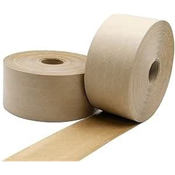 2 Rolls of Reinforced Water Activated Tamper-Proof Shipping Tape (2.75" x 380FT) Heavy Duty - New