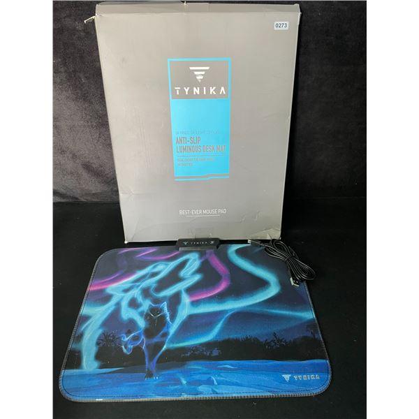 TYNIKA RGB Anti-Slip LED Luminous Desk Mat - 14 Kinds of Light Options - 13.8" x 9.8" Size - New