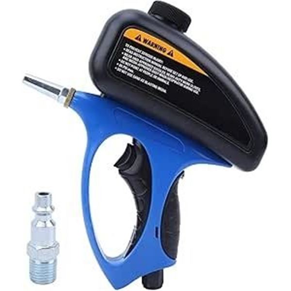 Air Abrasive Spot Blaster Gun/Sandblasting Gun Kit - Works with Standard Air Compressors - New