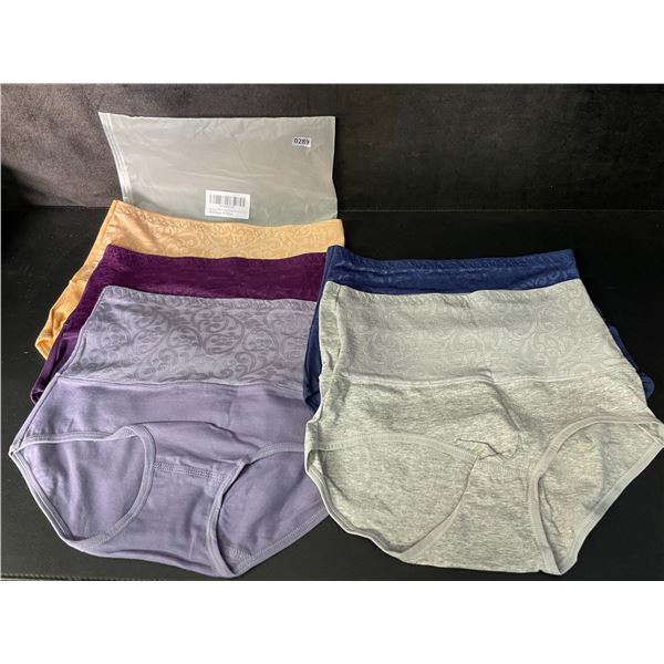 5-Pack of Women's No-Show-Muffin-Top Underwear; Size L - New