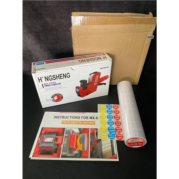 MX-5500 Price Labeller/Price Tag Gun Kit with Price Labels - Brand New