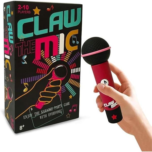 Grab the Mic Karaoke Party Game for 2-10 Players - Funny/Great Game for Music Lovers - New Sealed!