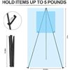 Image 4 : 63" Portable/Collapsible Art Easel/Easel Stand Display for Signs & Posters - New