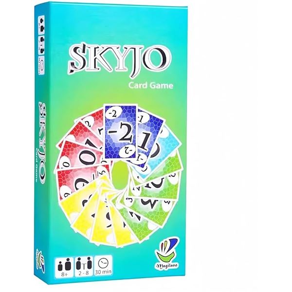 SKYJO Card Game for Adults/Family Game Night - 150 Playing Cards - 2 to 8 Players - New Sealed