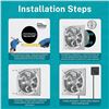 Image 5 : 6-Inch Exhaust Fan with Switch; Powerful/Portable Ventilation Fan - Easy Install/Versatile Use - New
