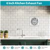 Image 6 : 6-Inch Exhaust Fan with Switch; Powerful/Portable Ventilation Fan - Easy Install/Versatile Use - New