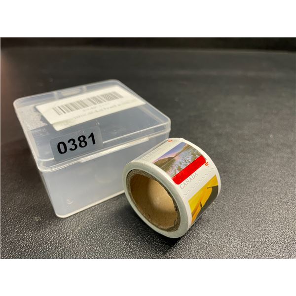 Roll of 100PCS Canada Permanent Domestic Rate Stamps - From Far & Wide Canada Post Stamp Coil; New
