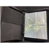 Image 3 : Trading Card Storage Binder - Leather Zip-Up 3-Ring Design (Holds Approx. 400 Cards) - New