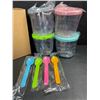 Image 3 : 4PC Ice Cream Containers for Ninja Creami with Lids and Spoons - New