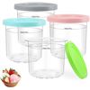 Image 1 : 4PC Ice Cream Containers for Ninja Creami with Lids and Spoons - New