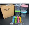 Image 2 : 4PC Ice Cream Containers for Ninja Creami with Lids and Spoons - New