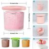 Image 4 : 4PC Ice Cream Containers for Ninja Creami with Lids and Spoons - New