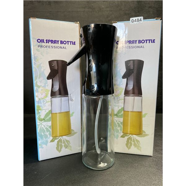 Lot of 2 Glass Oil Spray Bottles - New