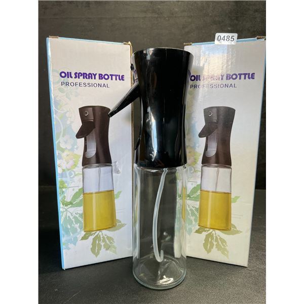Lot of 2 Glass Oil Spray Bottles - New