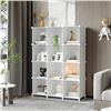 Image 2 : 12-Cube Storage Organizer/Modular Cube Storage Shelf (White) 49" x 35" Size - New (Assembly Req'd)