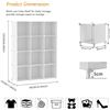 Image 3 : 12-Cube Storage Organizer/Modular Cube Storage Shelf (White) 49" x 35" Size - New (Assembly Req'd)