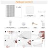 Image 5 : 12-Cube Storage Organizer/Modular Cube Storage Shelf (White) 49" x 35" Size - New (Assembly Req'd)