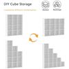 Image 6 : 12-Cube Storage Organizer/Modular Cube Storage Shelf (White) 49" x 35" Size - New (Assembly Req'd)