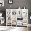 Image 7 : 12-Cube Storage Organizer/Modular Cube Storage Shelf (White) 49" x 35" Size - New (Assembly Req'd)