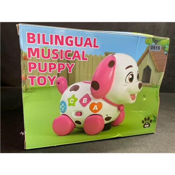 Bilingual Musical Puppy Toy - English/Spanish Speaking Toy for Kids - New