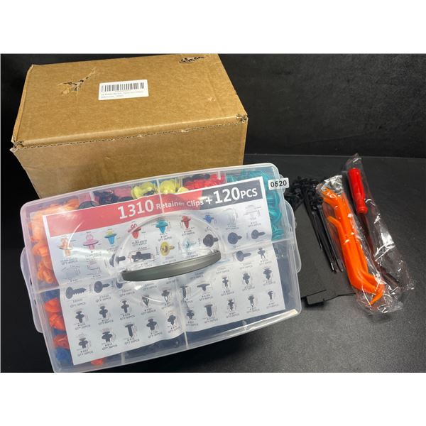 1430PCS Car Retainer Clips/Bumper Clips & Fasteners Tool Kit - New