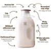 Image 2 : Almond Cow Glass Pitcher/Milk Container with Lid 