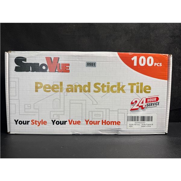 100-Sheet Pack Peel & Stick Graphite Strone Backsplash Tiles (3" x 6") DIY Stick-On Wall Tiles; New