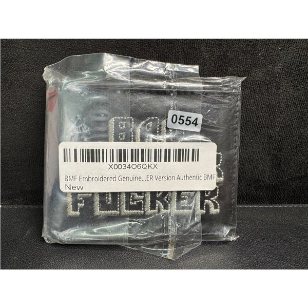 Pulp Fiction Bad Mother Fucker Leather Bifold Letter Printed Wallet - Black - Brand New