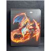 Image 1 : TCG Trading Card Softshell Leather Binder with Dragon Design holds 500+ Cards - New