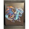 Image 3 : TCG Trading Card Softshell Leather Binder with Dragon Design holds 500+ Cards - New