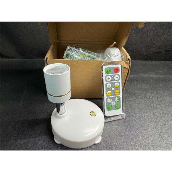 2-Pack Box of Small Indoor Aesthetic Battery Power Spotlights for Entrances or Displays - New